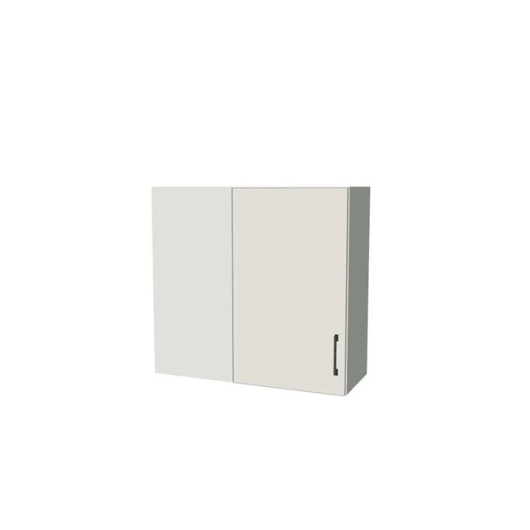 32" Wide 30" High Blind Corner Wall Cabinet - Door on Right/Left Side - (White Melamine Boxes - Flat Panel Doors)