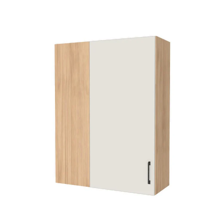 32" Wide 42" High Blind Corner Wall Cabinet - Door on Right/Left Side - (Hardrock Maple Melamine Boxes - Flat Panel Doors)
