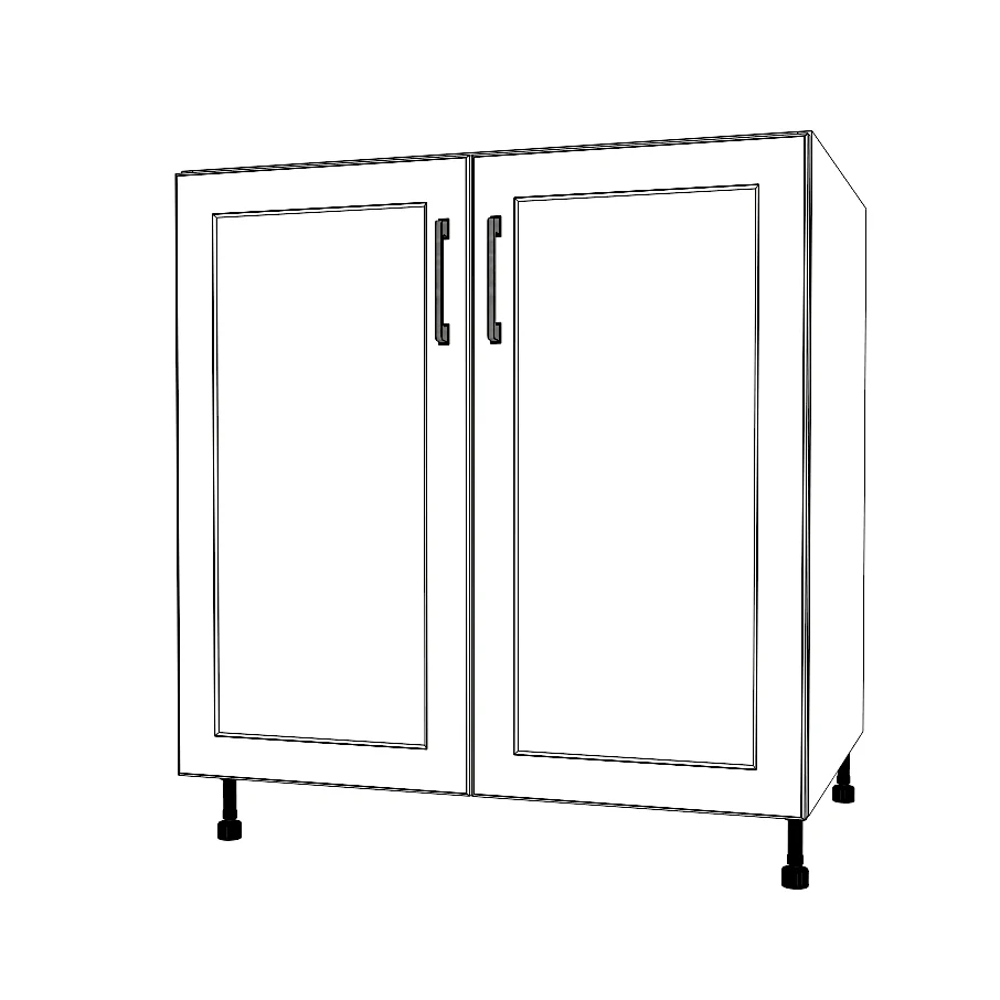 32" Wide Base Cabinet - Painted Doors