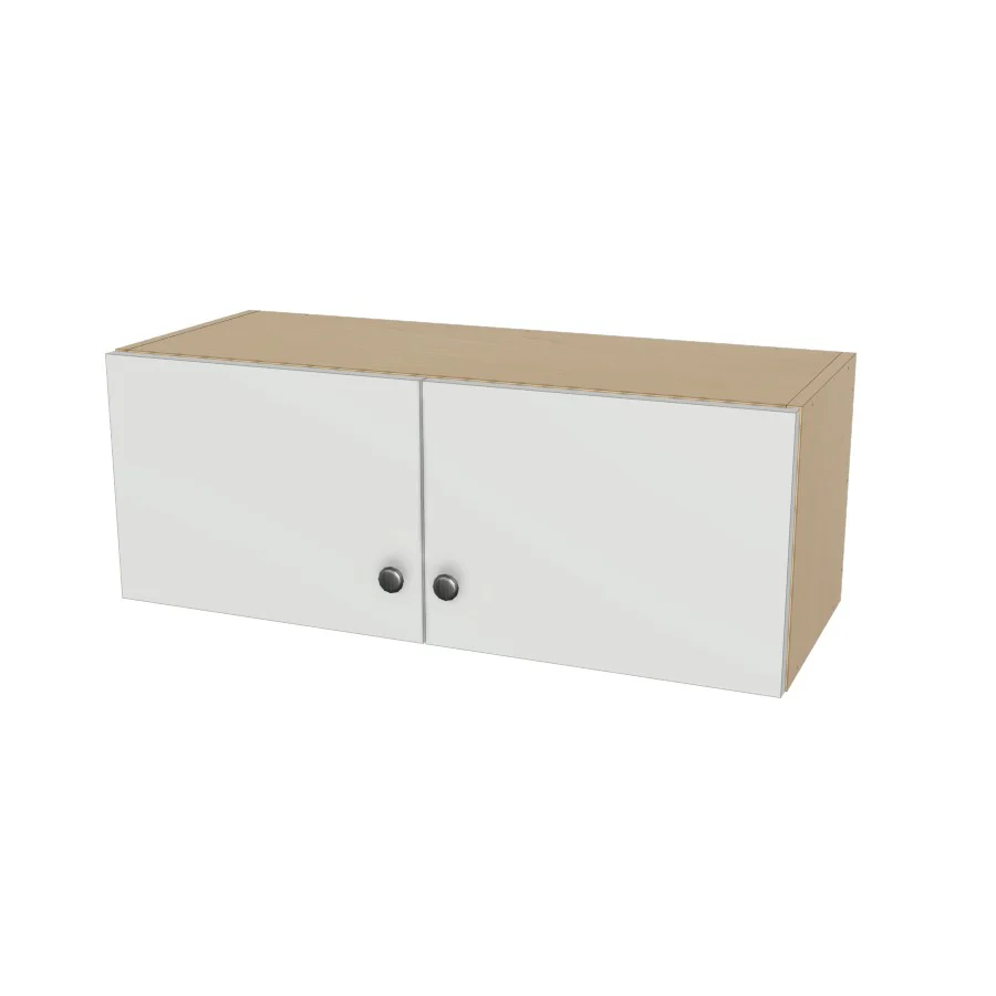 32" Wide x 12" High Wall Cabinet - (Ply Wood Boxes - Flat Panel Doors)