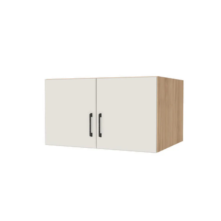 32" Wide x 18" High x 24" Deep Fridge/Stove Cabinet - (Hardrock Maple Melamine Boxes - Flat Panel Doors)