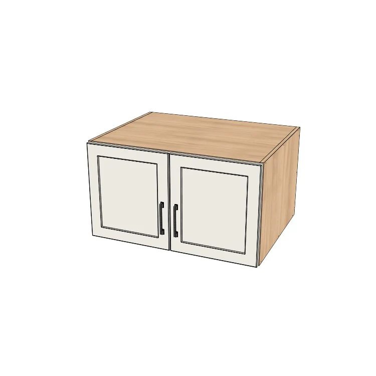 32" Wide x 18" High x 24" Deep Fridge/Stove Cabinet - (Ply Wood Boxes - Thermofoil Doors)