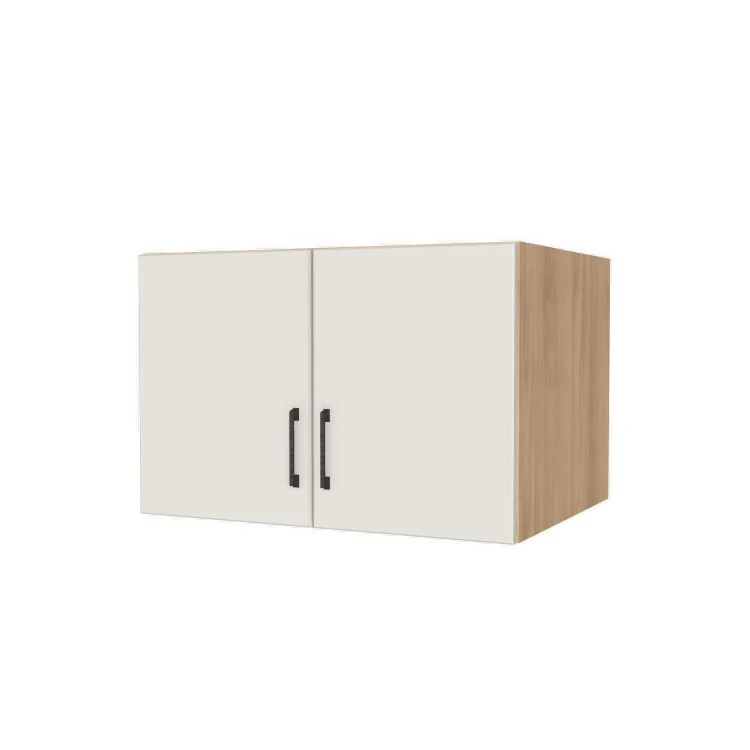 32" Wide x 21" High x 24" Deep Fridge/Stove Cabinet - (Hardrock Maple Melamine Boxes - Flat Panel Doors)