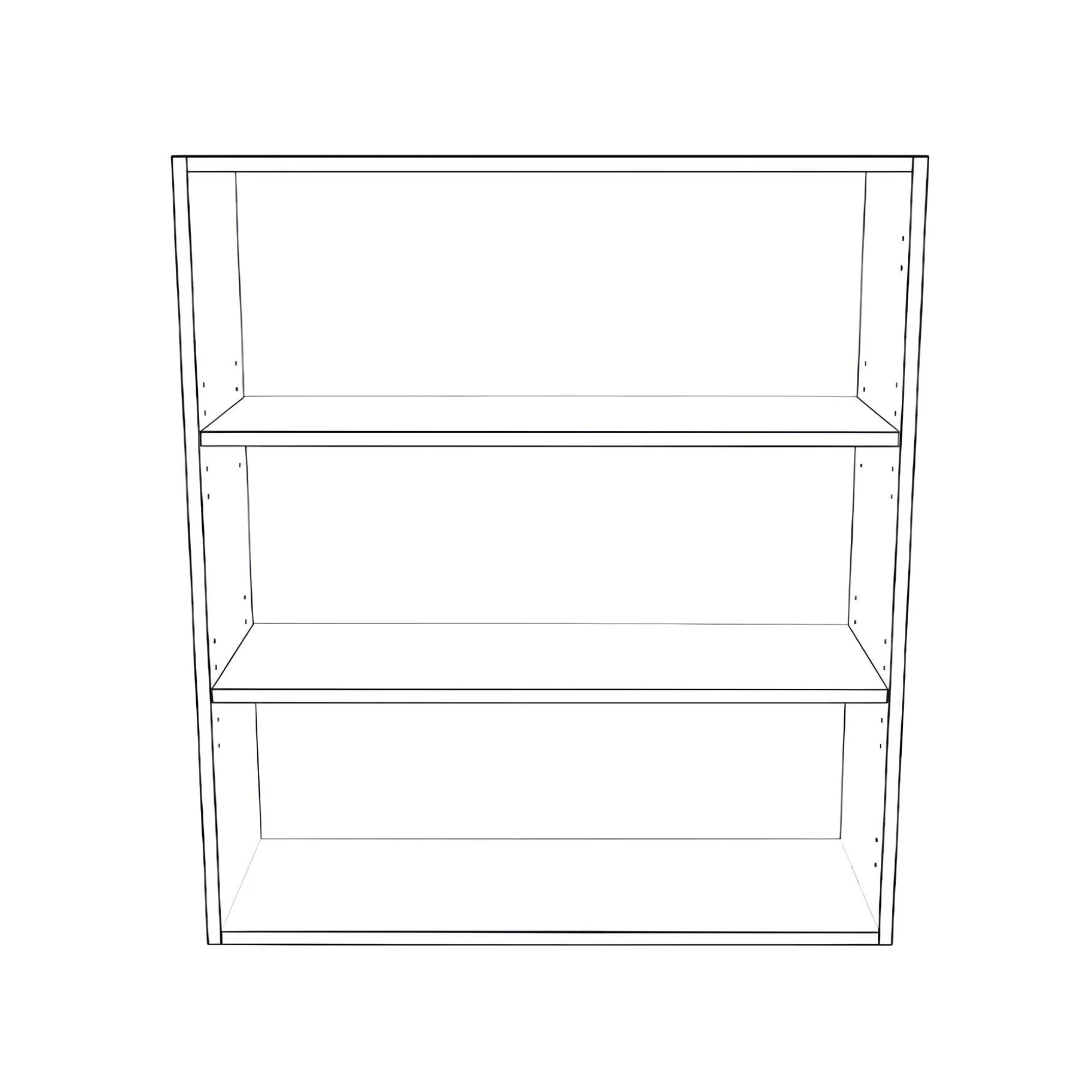 32" Wide x 36" High Wall Cabinet - Thermofoil Doors - Image 2