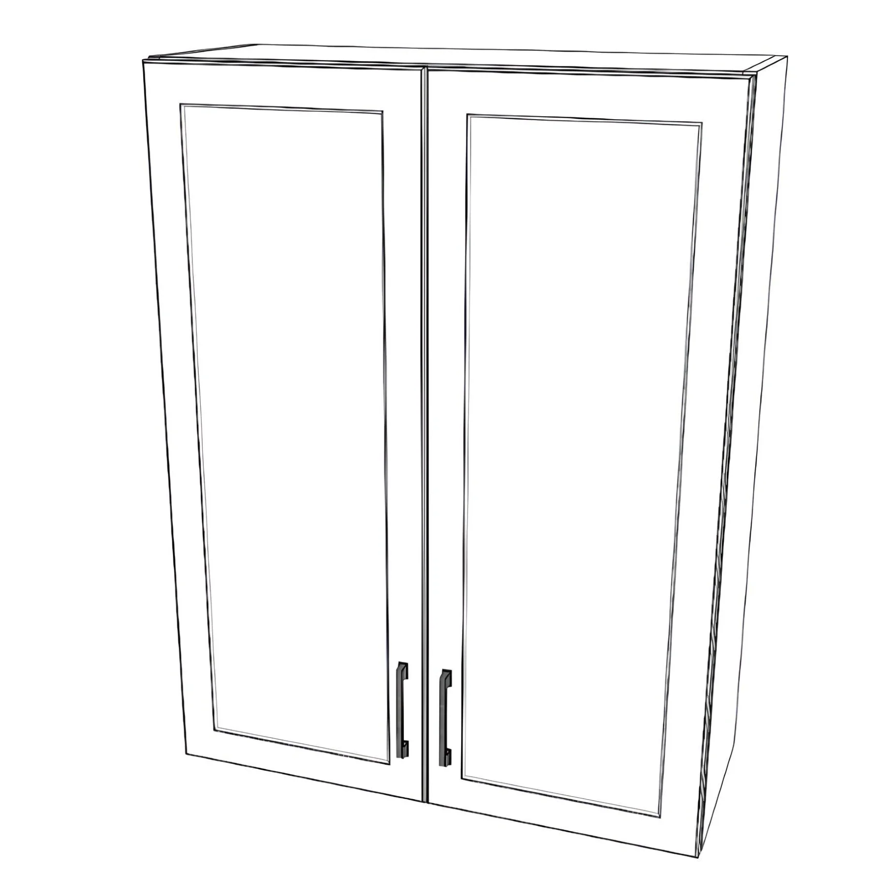 32" Wide x 42" High Wall Cabinet - Painted Doors