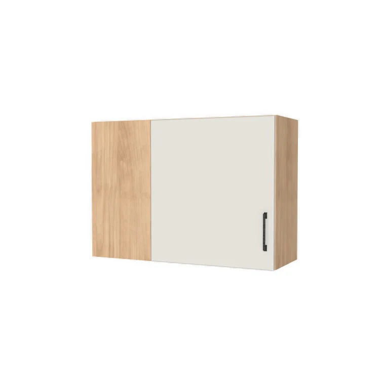 34" Wide 24" High Blind Corner Wall Cabinet - Door on Right/Left Side - (Hardrock Maple Melamine Boxes - Flat Panel Doors)