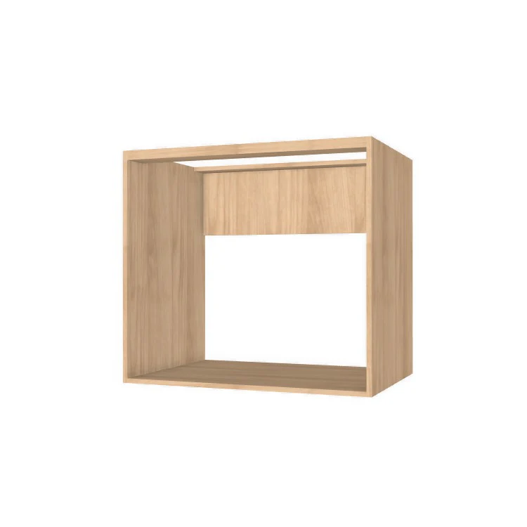 34" Wide Base Cabinet - Sink Cabinet - No Back - (Ply Wood Boxes - Flat Panel Doors) - Image 2