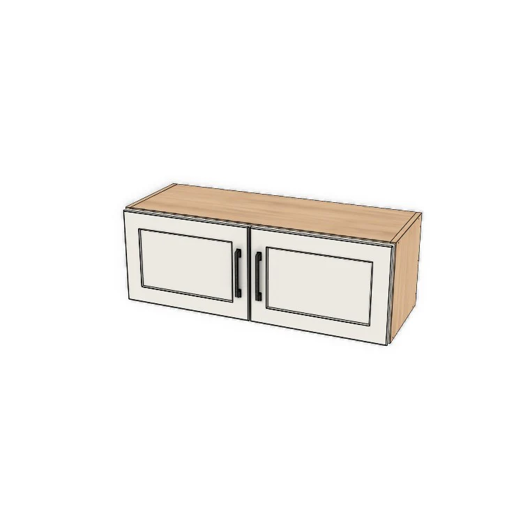 34" Wide x 12" High Fridge/Stove Cabinet - (Ply Wood Boxes - Thermofoil Doors)
