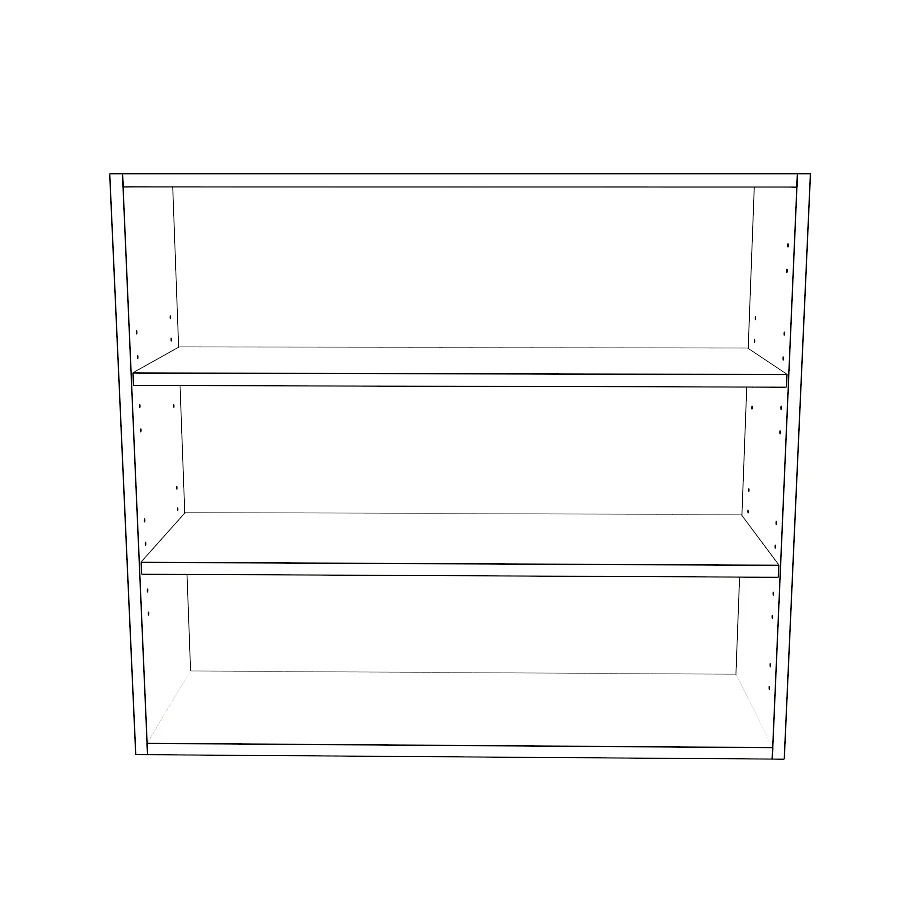34" Wide x 30" High Wall Cabinet - Thermofoil Doors - Image 2