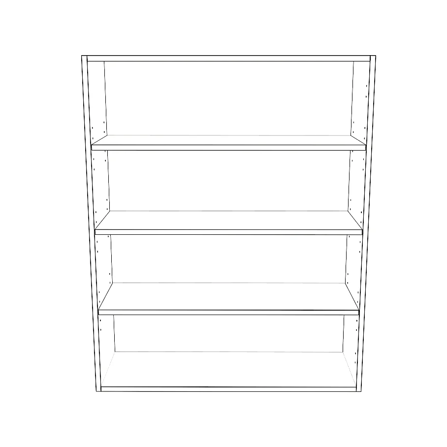 34" Wide x 42" High Wall Cabinet - Painted Doors - Image 2