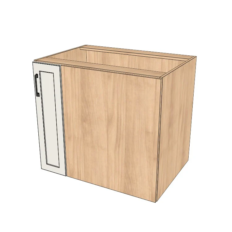 35" Blind Corner Base Cabinet - Door on Right/Left Side - (Ply Wood Boxes - Thermofoil Doors)
