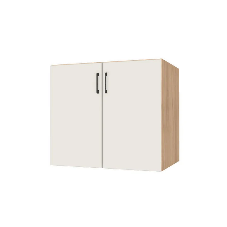 35" Wide Base Cabinet - (Hardrock Maple Melamine Boxes - Flat Panel Doors)