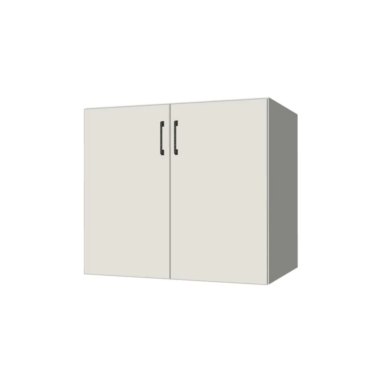 35" Wide Base Cabinet - (White Melamine Boxes - Flat Panel Doors)