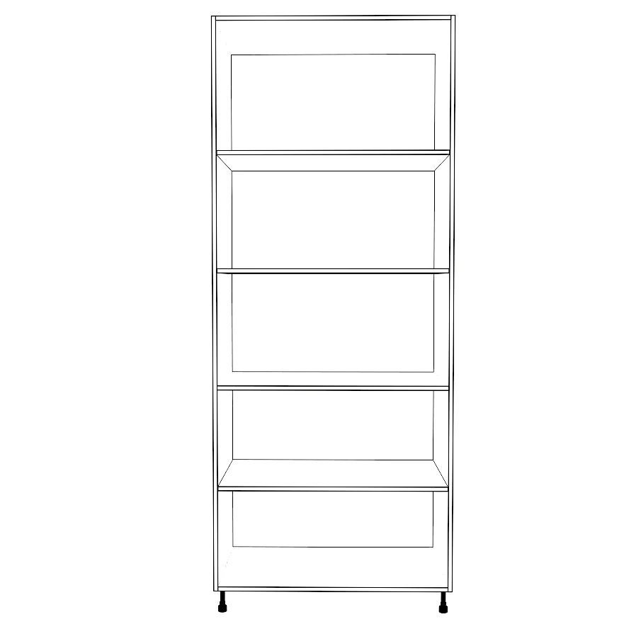 35" Wide Tall Pantry Cabinet - Painted Doors - Image 2