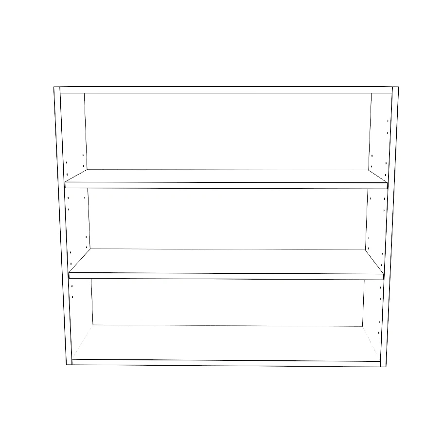 35" Wide x 30" High Wall Cabinet - Thermofoil Doors - Image 2
