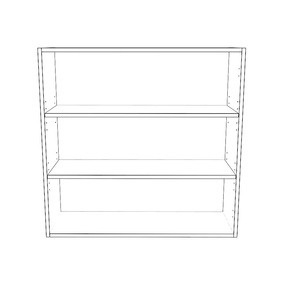 35" Wide x 34" High Wall Cabinet - Thermofoil Doors - Image 2