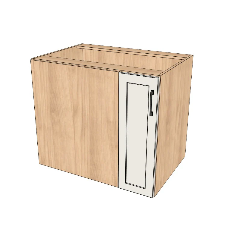 36" Blind Corner Base Cabinet - Door on Right/Left Side - (Ply Wood Boxes - Thermofoil Doors) - Image 2