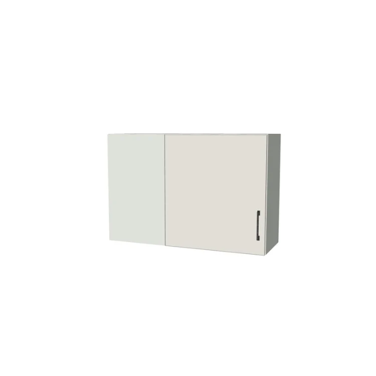 36" Wide 24" High Blind Corner Wall Cabinet - Door on Right/Left Side - (White Melamine Boxes - Flat Panel Doors)