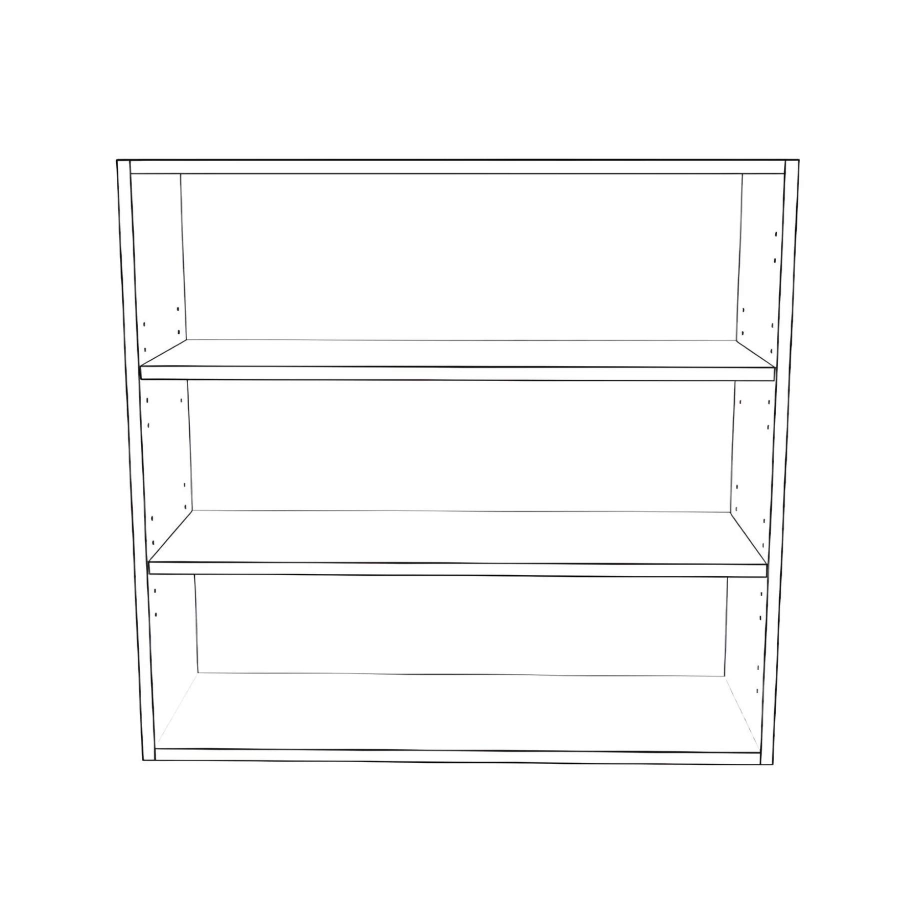 32" Wide 30" High Blind Corner Wall Cabinet - Door on Right Side - Painted Doors - Image 2