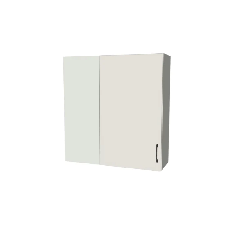 36" Wide 38" High Blind Corner Wall Cabinet - Door on Right/Left Side - (White Melamine Boxes - Flat Panel Doors)
