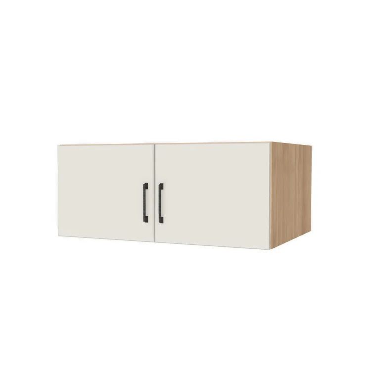 36" Wide x 15" High x 24" Deep Fridge/Stove Cabinet - (Hardrock Maple Melamine Boxes - Flat Panel Doors)