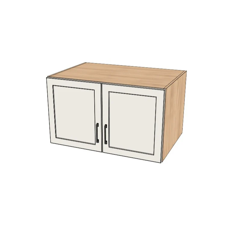 36" Wide x 21" High x 24" Deep Fridge/Stove Cabinet - (Hardrock Maple Melamine Boxes - Painted Doors)