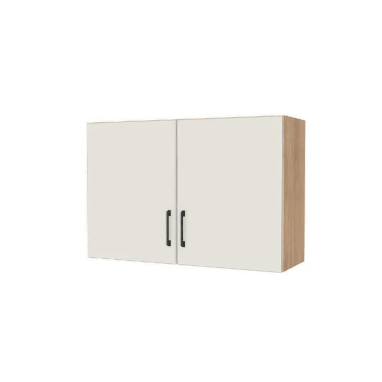 36" Wide x 24" High Wall Cabinet - (Hardrock Maple Melamine Boxes - Flat Panel Doors)