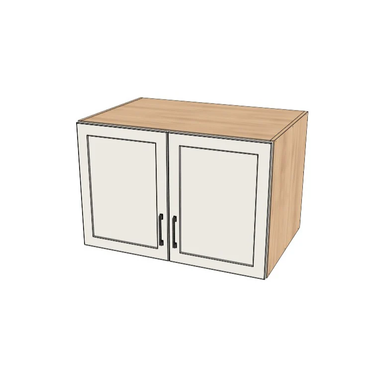 36" Wide x 24" High x 24" Deep Fridge/Stove Cabinet - (Hardrock Maple Melamine Boxes - Painted Doors)