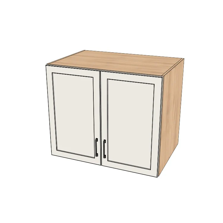 36" Wide x 30" High x 24" Deep Fridge/Stove Cabinet - (Hardrock Maple Melamine Boxes - Painted Doors)