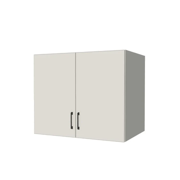 36" Wide x 30" High x 24" Deep Fridge/Stove Cabinet - (White Melamine Boxes - Flat Panel Doors)