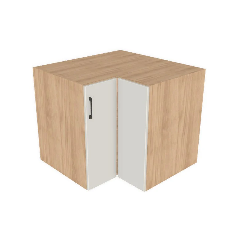 36x36" L Shape Base Corner Cabinet - (Hardrock Maple Melamine Boxes - Flat Panel Doors)