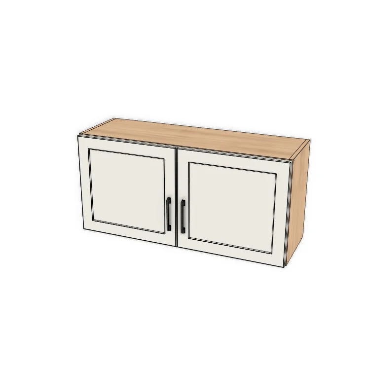 38" Wide x 18" High Fridge/Stove Cabinet - (Ply Wood Boxes - Thermofoil Doors)