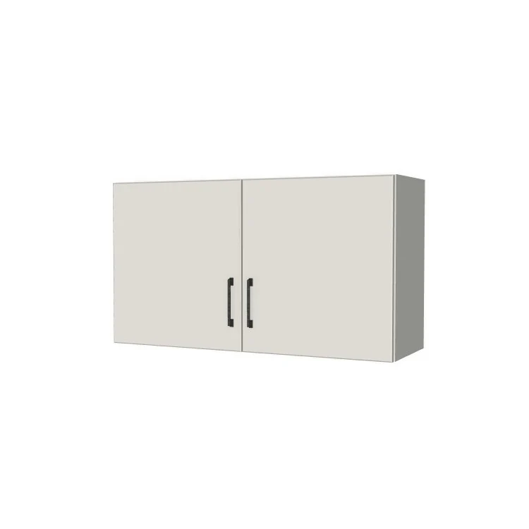 38" Wide x 21" High Fridge/Stove Cabinet - (White Melamine Boxes - Flat Panel Doors)