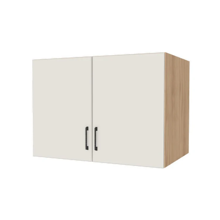 38" Wide x 27" High x 24" Deep Fridge/Stove Cabinet - (Hardrock Maple Melamine Boxes - Flat Panel Doors)