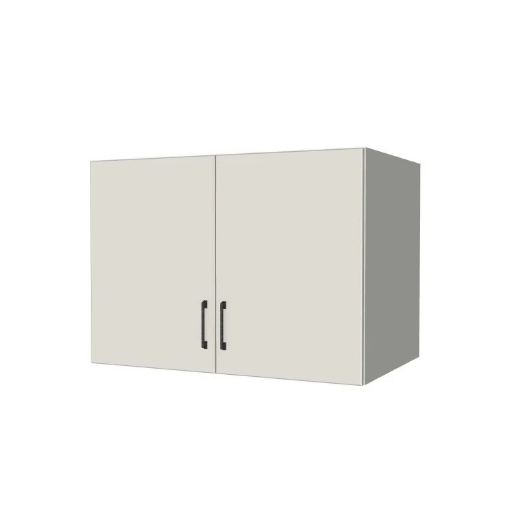 38" Wide x 27" High x 24" Deep Fridge/Stove Cabinet - (White Melamine Boxes - Flat Panel Doors)