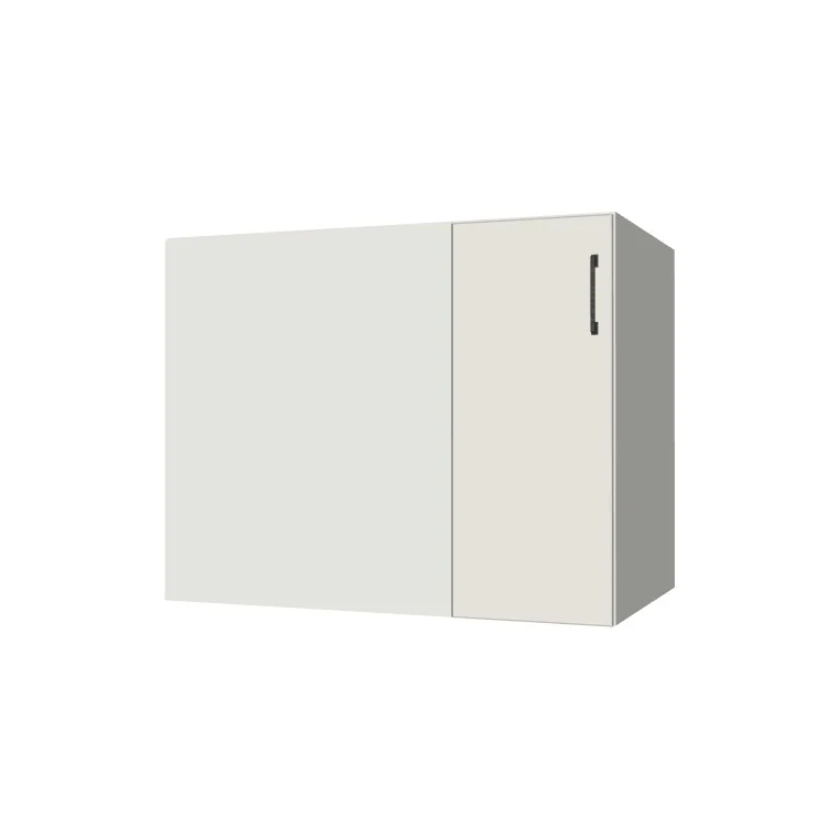 39" Blind Corner Base Cabinet - Door on Right/Left Side - (White Melamine Boxes - Flat Panel Doors) - Image 2
