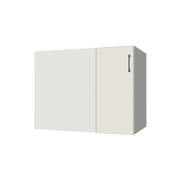 40" Blind Corner Base Cabinet - Door on Right/Left Side - (White Melamine Boxes - Flat Panel Doors) - Image 2