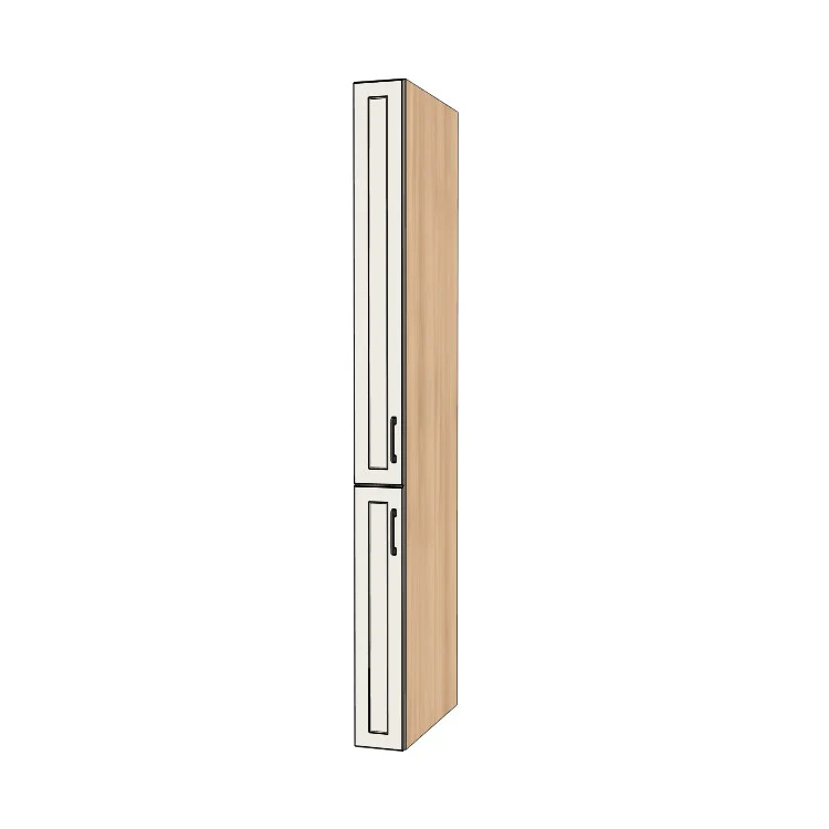 7" Wide Tall Pantry Cabinet - (Ply Wood Boxes - Painted Doors) 24 D