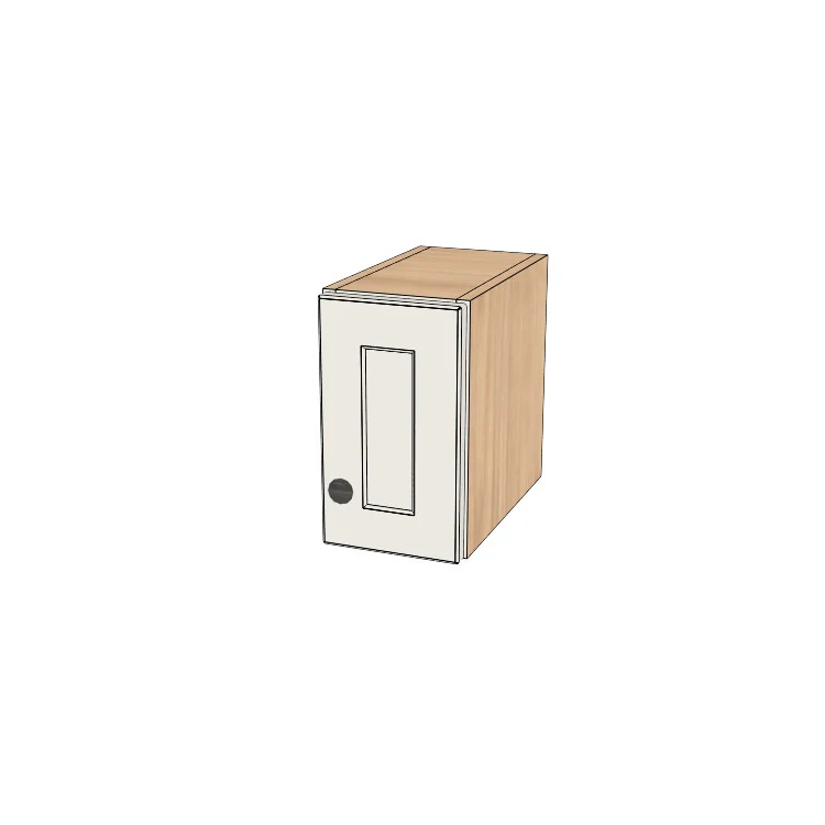 7" Wide x 12" High Wall Cabinet - (Hardrock Maple Boxes - Painted Doors)