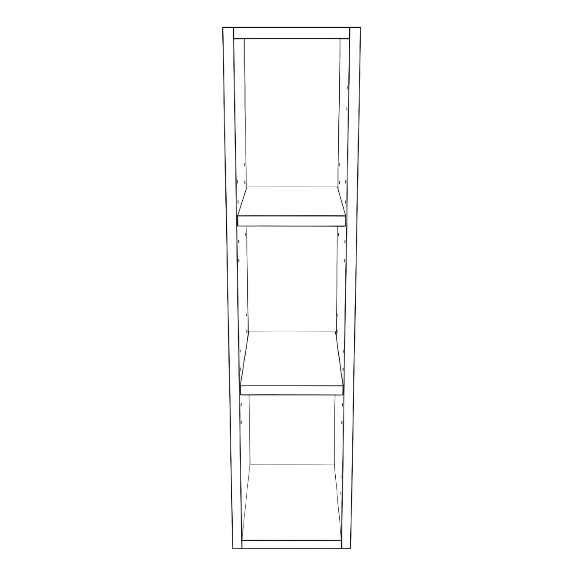 7" Wide x 34" High Wall Cabinet - Thermofoil Doors - Image 2