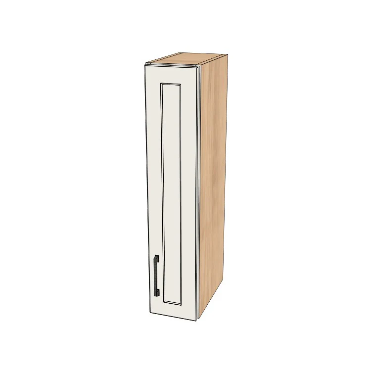 7" Wide x 34" High Wall Cabinet - (Hardrock Maple Melamine Boxes - Thermofoil Doors)