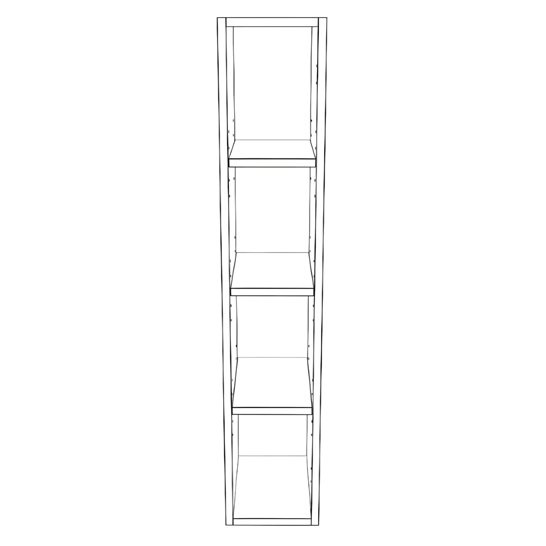 7" Wide x 42" High Wall Cabinet - Painted Doors - Image 2
