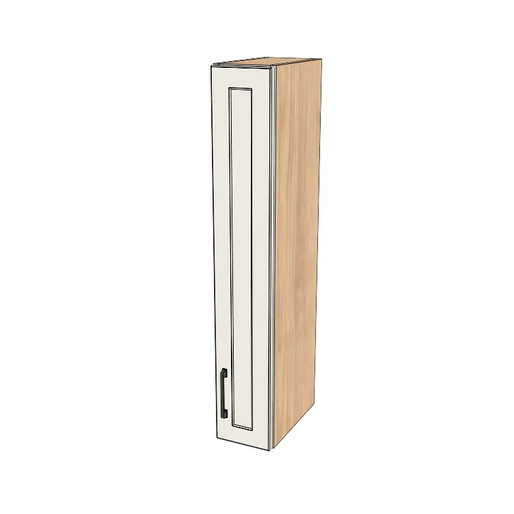7" Wide x 42" High Wall Cabinet - (Ply Wood Boxes - Painted Doors)