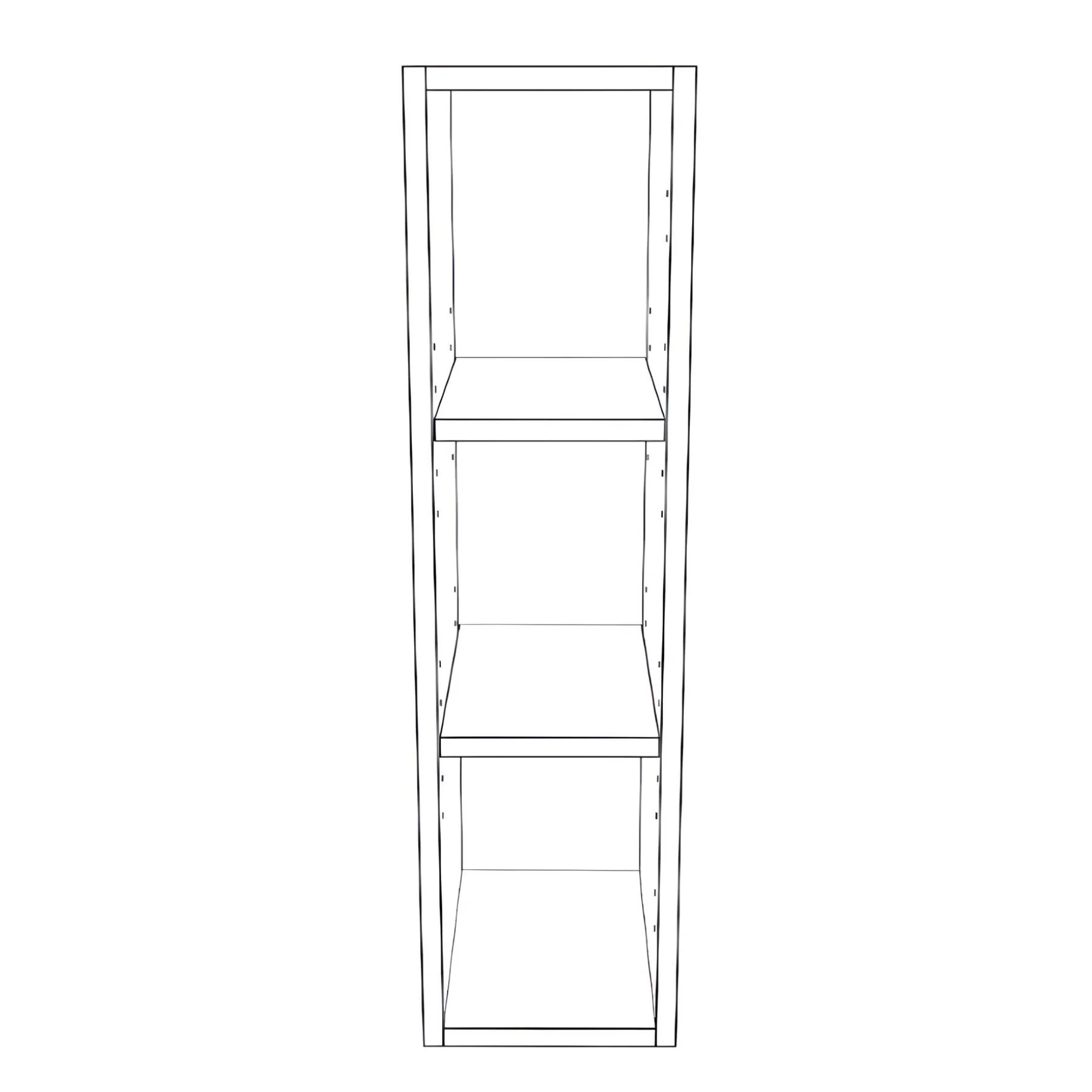 8" Wide x 30" High Wall Cabinet - Painted Doors - Image 2