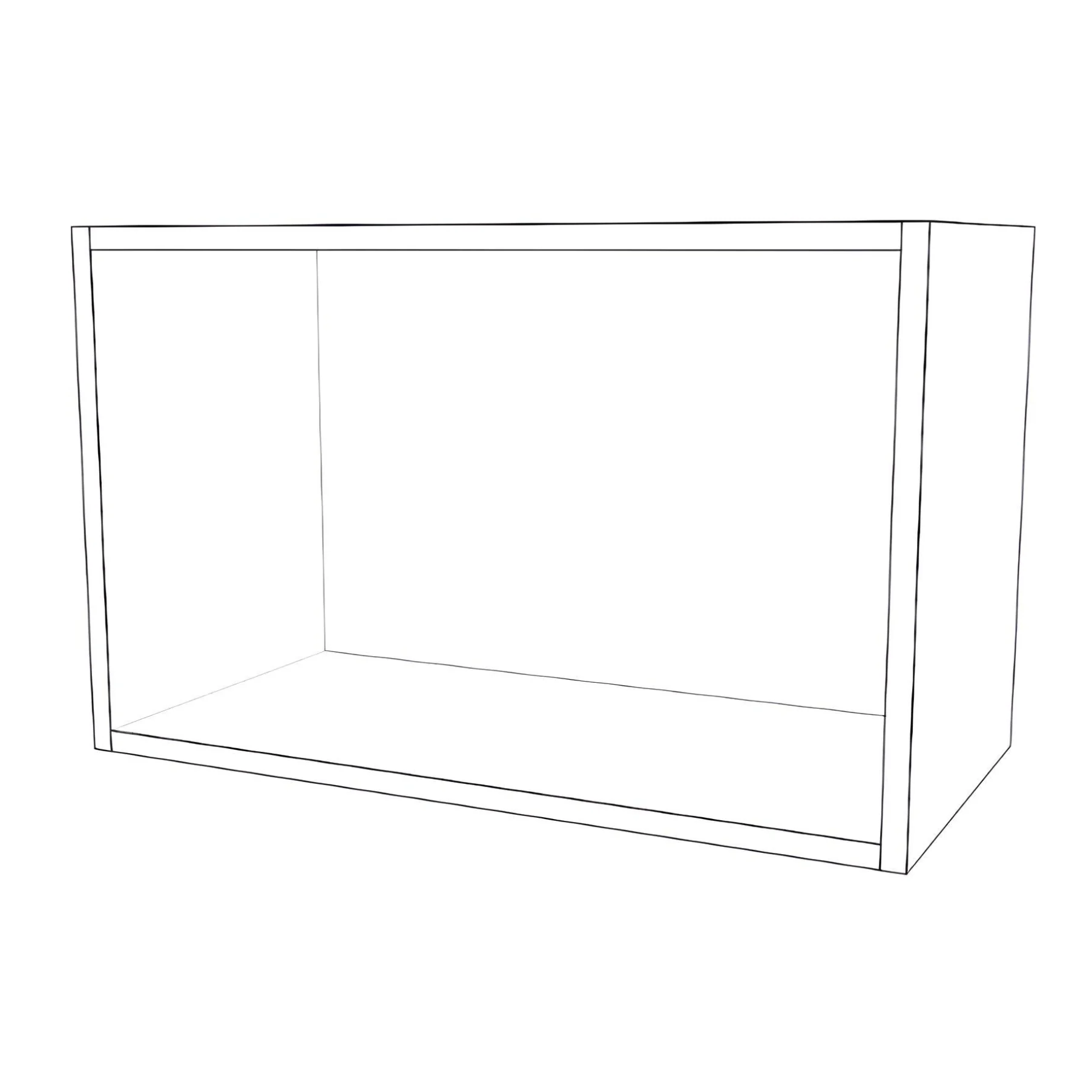 24" Wide x 15" High Stove Cabinet - Painted Doors - Image 2