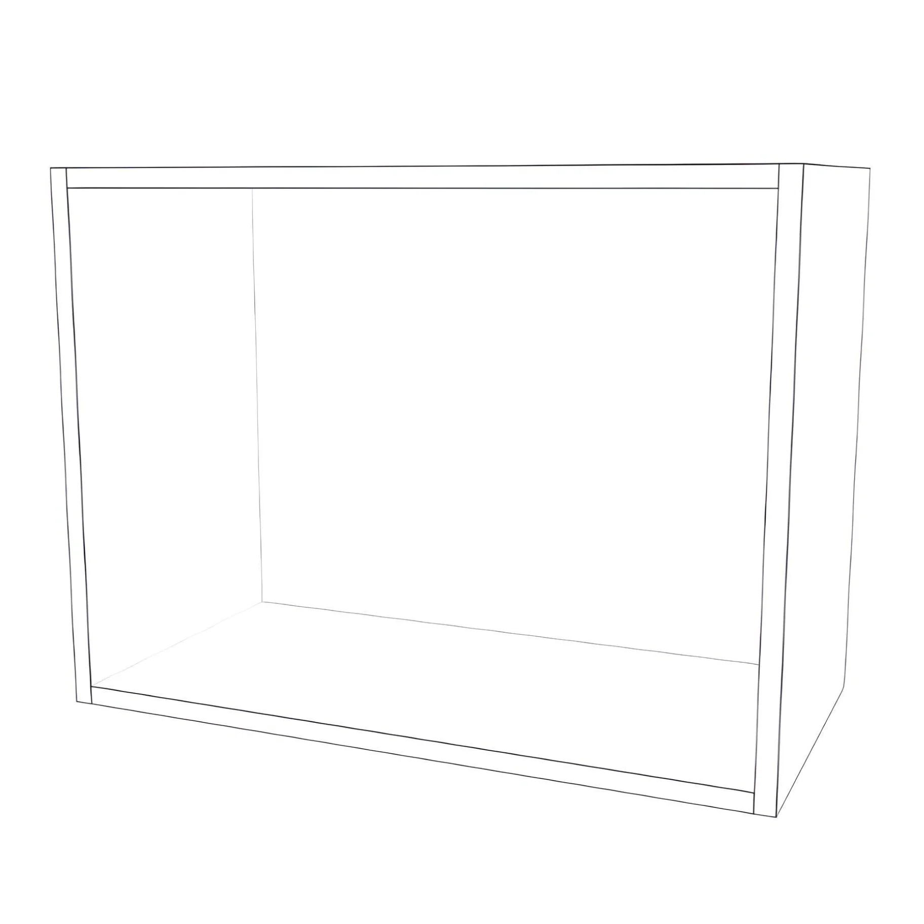 24" Wide x 18" High Stove Cabinet - Painted Doors - Image 2