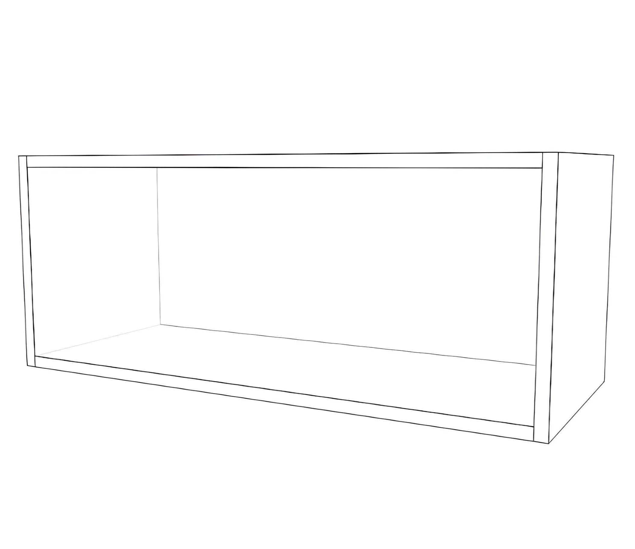 30" Wide x 12" High Stove Cabinet - Painted Doors - Image 2