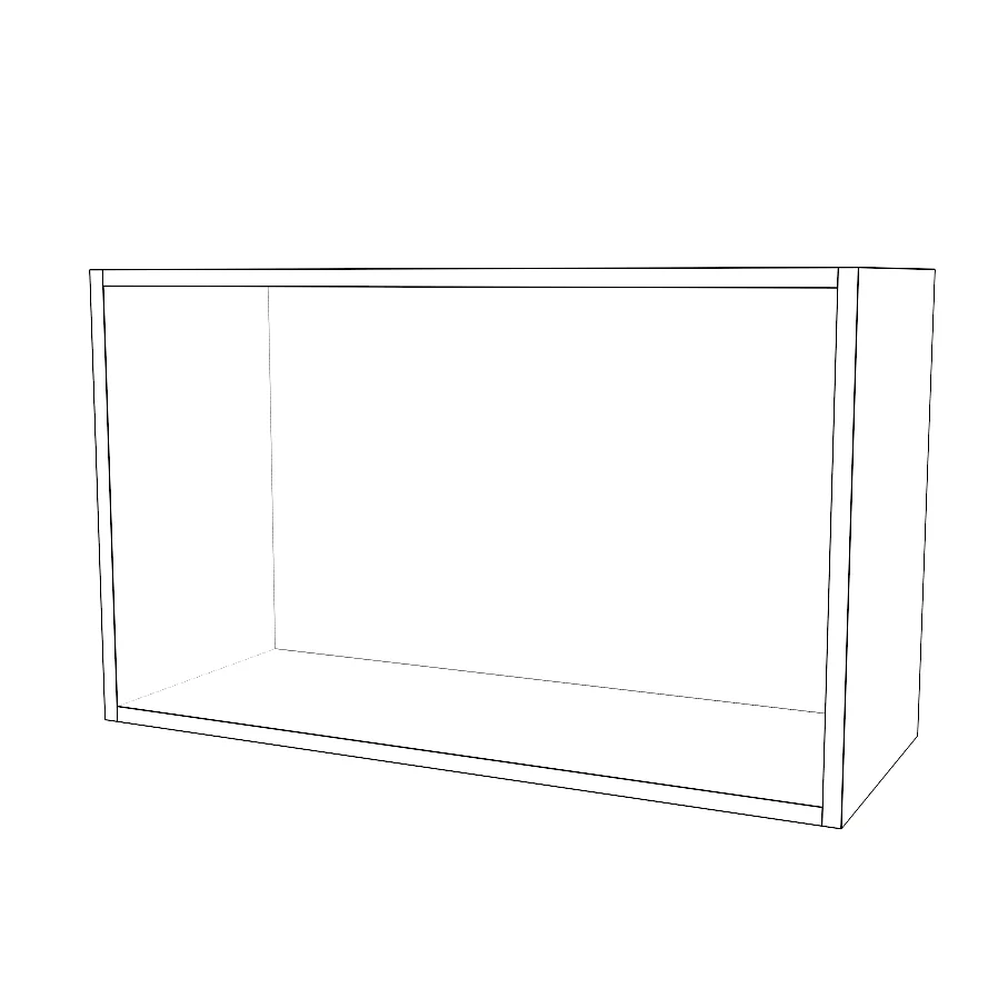 30" Wide x 18" High Stove Cabinet - Painted Doors - Image 2
