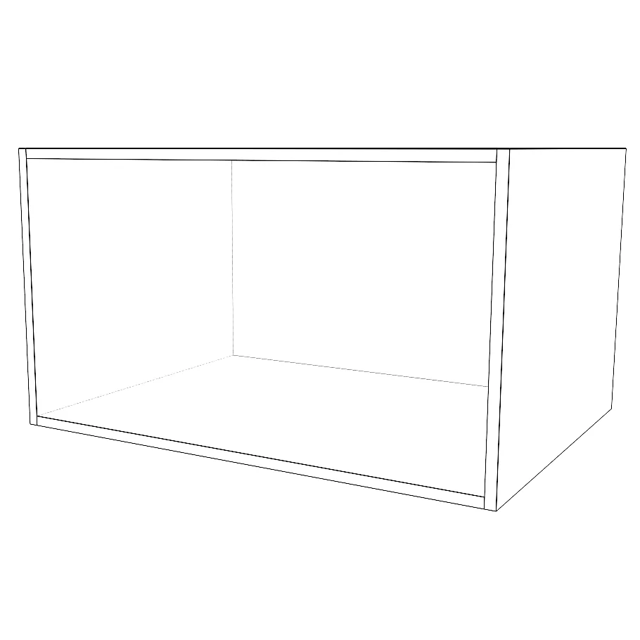 32" Wide x 18" High x 24" Deep Fridge Cabinet - Painted Doors - Image 2