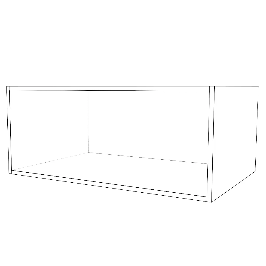 36" Wide x 15" High x 24" Deep Fridge Cabinet - Painted Doors - Image 2